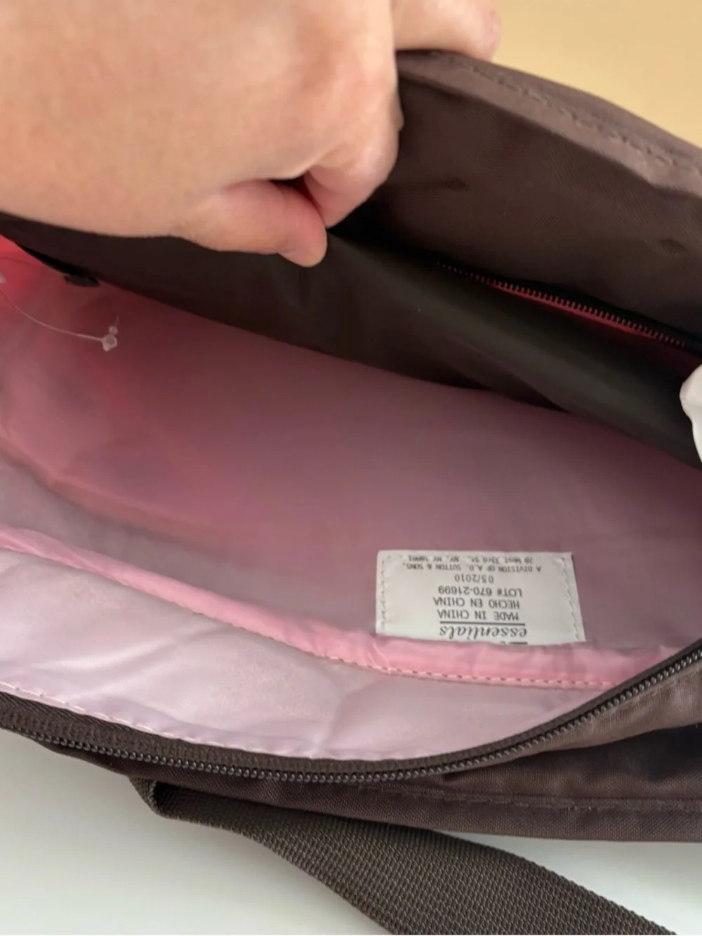 Fashion Diaper Tote - Brown & Pink Print
